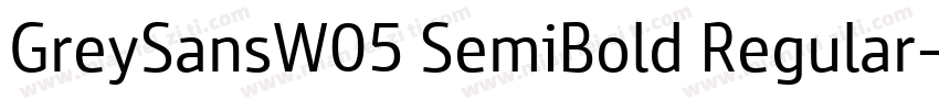 GreySansW05 SemiBold Regular字体转换